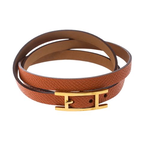 hermes orange leather wrap bracelet|bloomingdale's Hermes bracelet.